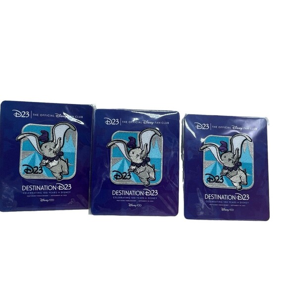 2023 Disney Destination D23 Event Exclusive Dumbo The Flying Elephant 3 Patches - Picture 1 of 4